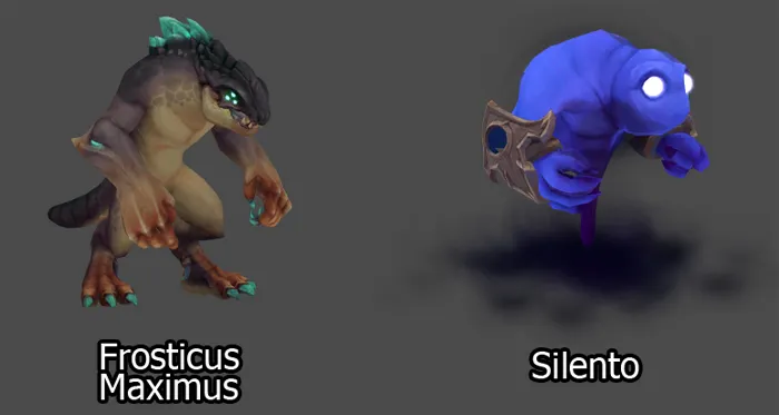 Mascotas de las zonas Showdown