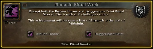Logro Pinnacle Ritual Work