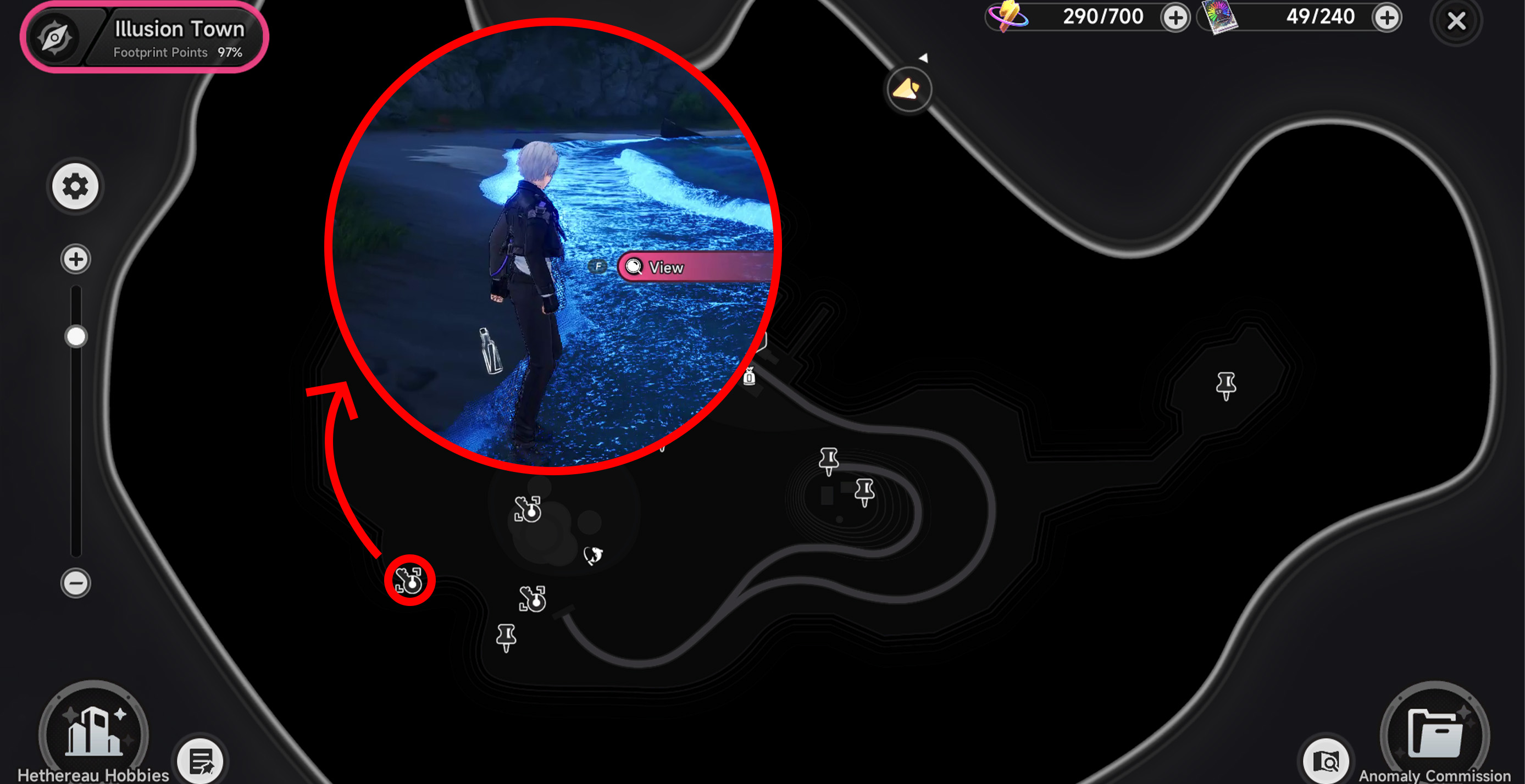 NTE Message in Bottle Location