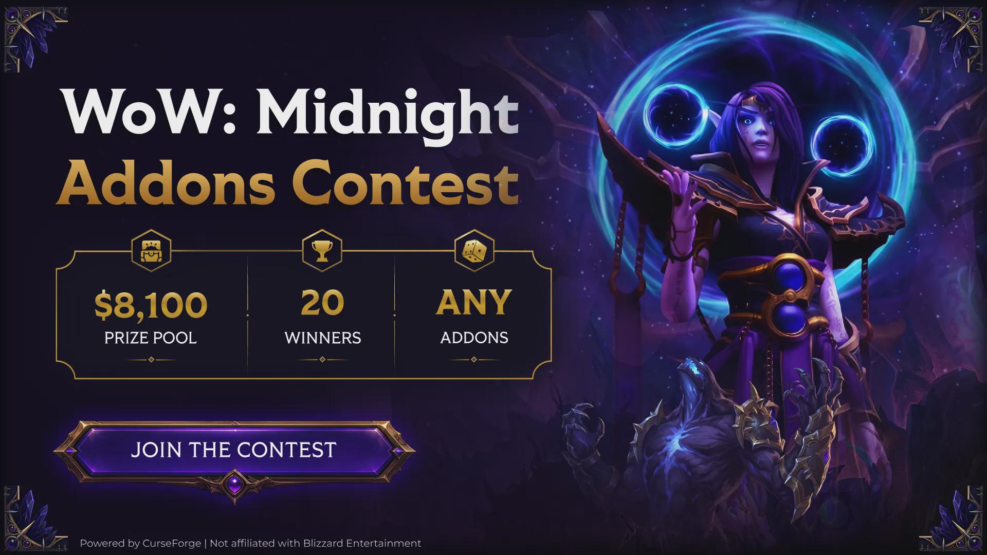 CurseForge’s Addon Trials Offers $8,100 in Prizes for WoW Addon Creators