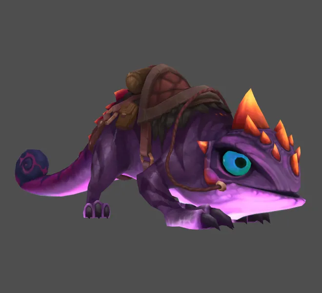 Crested Violet Leafmimic mount