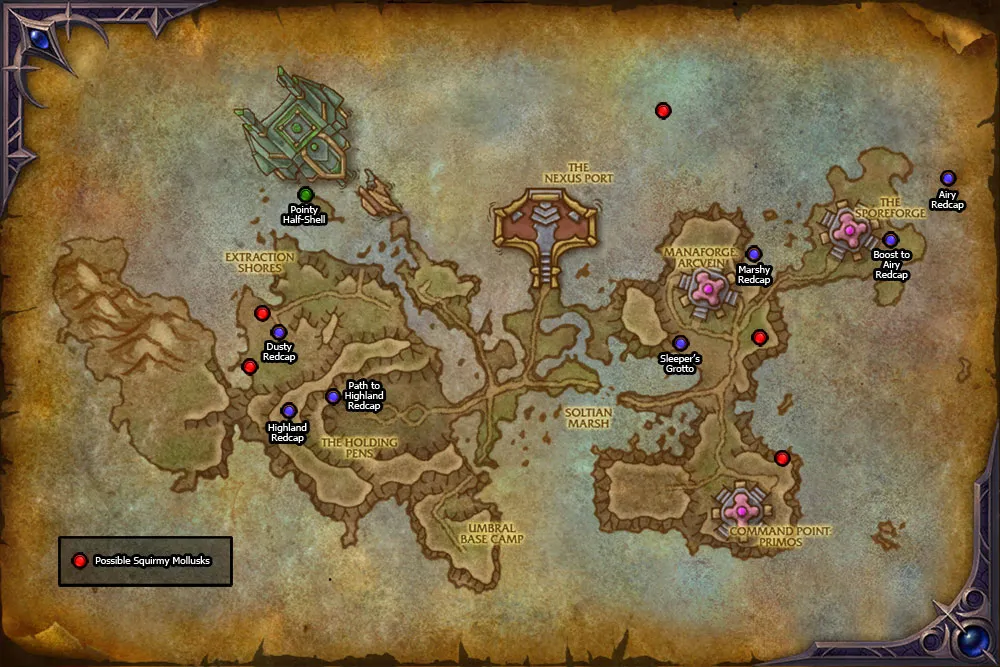 Mapa de coleccionables Naigtal