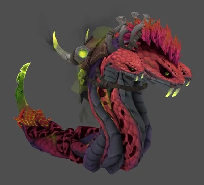 Pink Writhes Mount Model