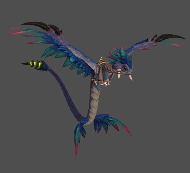Violet-Backed Skyfang mount.
