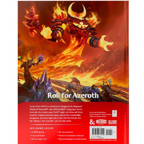 Imagen promocional del libro de World of Warcraft para Dungeons & Dragons