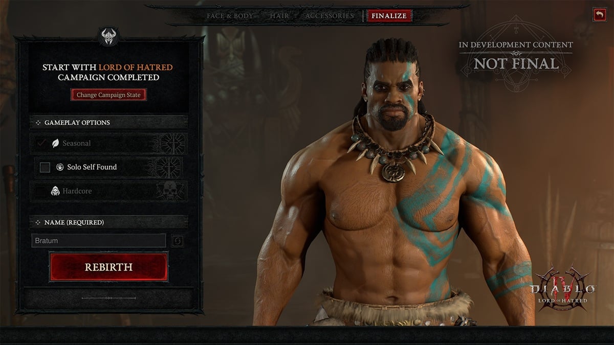 Rebirth Character Option Coming to Diablo 4 Season 15