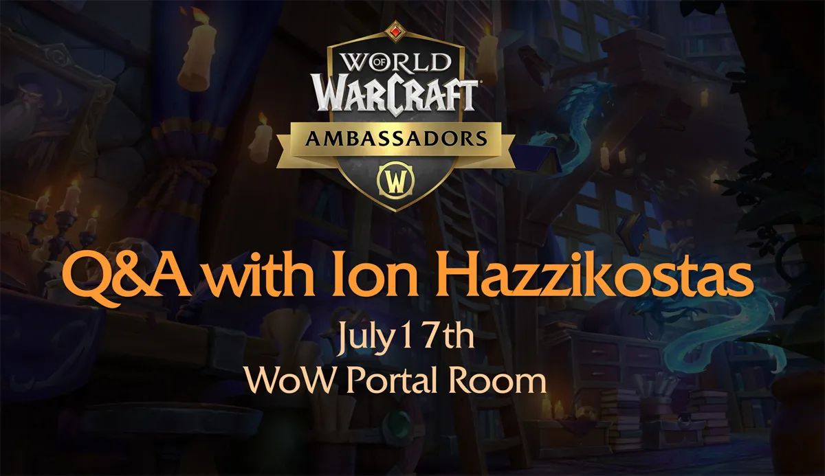 WoW Players Have Until Next Wednesday to Ask Ion Hazzikostas a Question