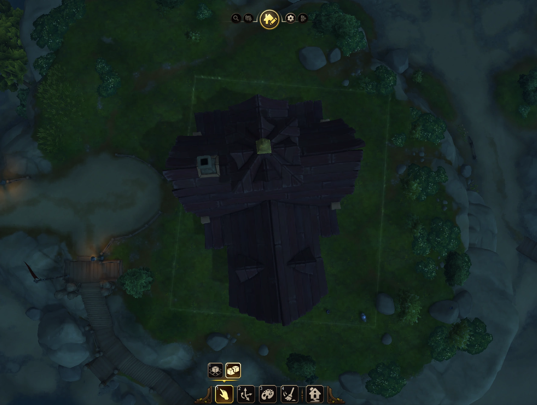 Granero de Westfall ocupando casi toda la parcela