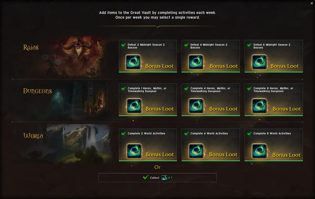 A Single Bonus Roll Beats Most Great Vault Gear in WoW Midnight Season 2