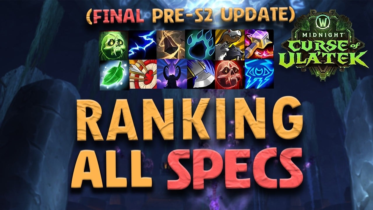 One Week Left to Tune – Final Mythic+ PTR Tier List for Season 2