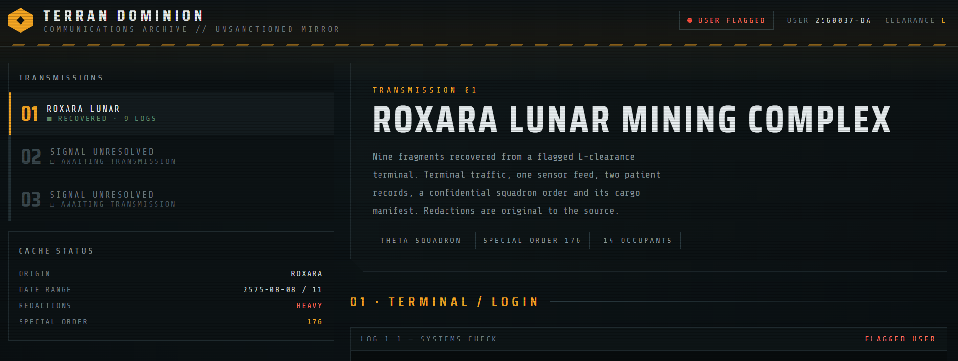 The StarCraft Website Teaser Is Now an ARG – And Fans Have Rebuilt Its First Transmission