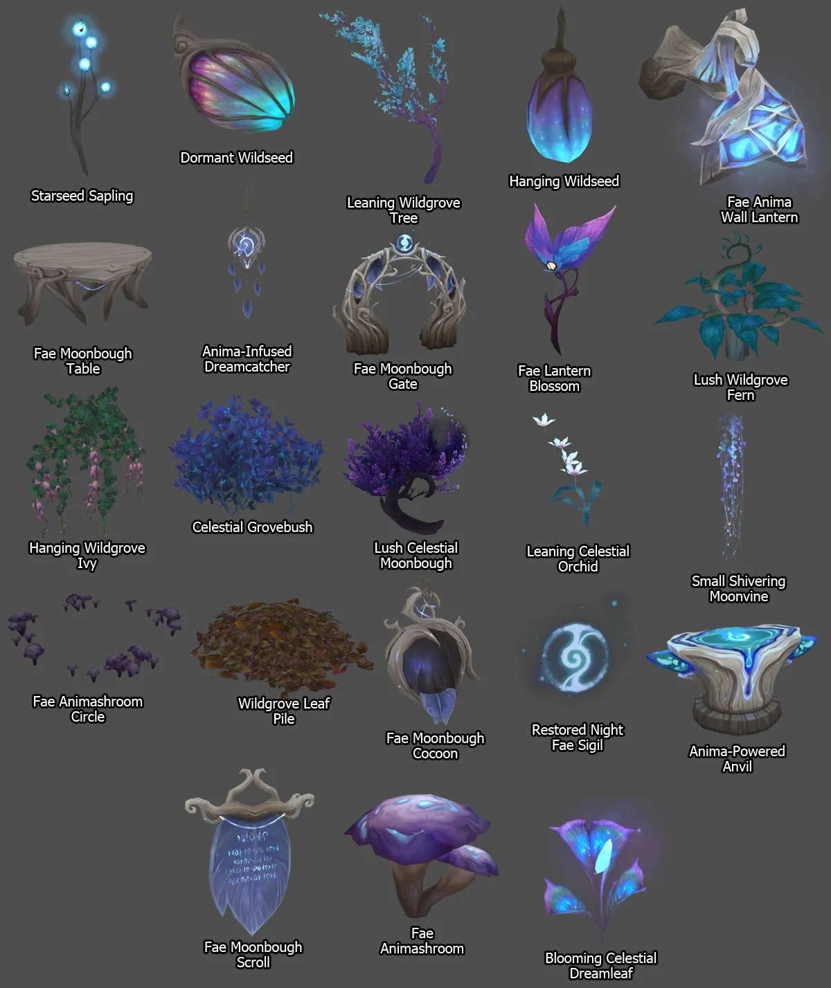 Night Fae housing decor.