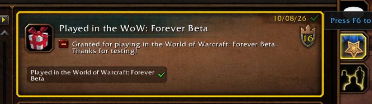 Players Can Test Out World of Warcraft Forever’s New Legacy System With 16 Legacy Points