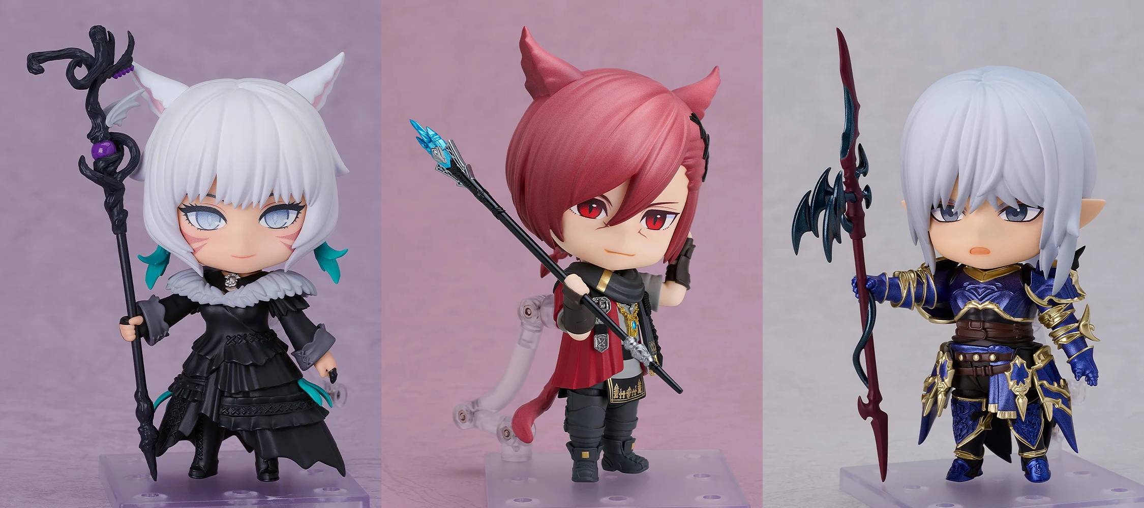 Nendoroid Y’shtola, Nendoroid G’raha Tia, and Nendoroid Estinien 
