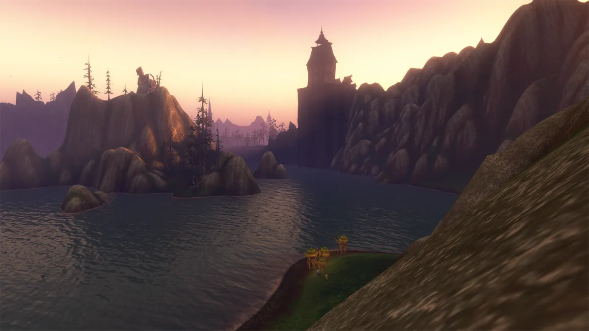 Gilneas in the distance.