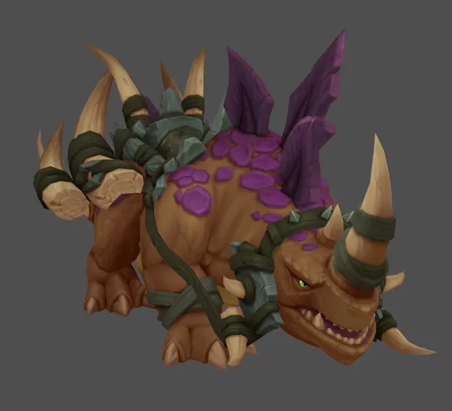 [PH] Stegodon - Purple mount.